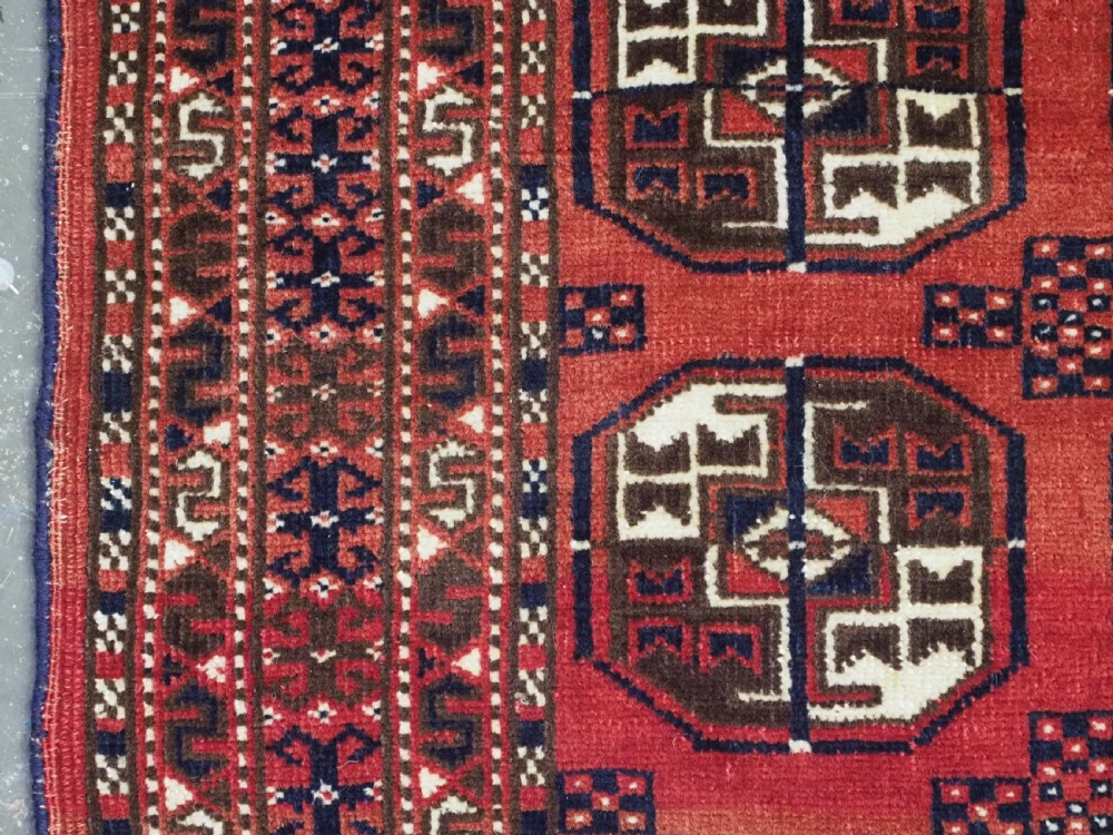 ANTIQUE YOMUT TURKMEN RUG OF SMALL SIZE, EXCELLENT CONDITION, CIRCA 1920. View VII