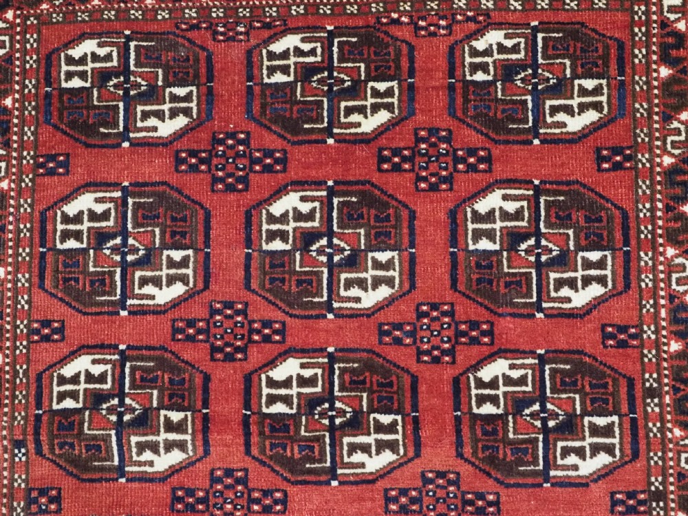 ANTIQUE YOMUT TURKMEN RUG OF SMALL SIZE, EXCELLENT CONDITION, CIRCA 1920. View VIII