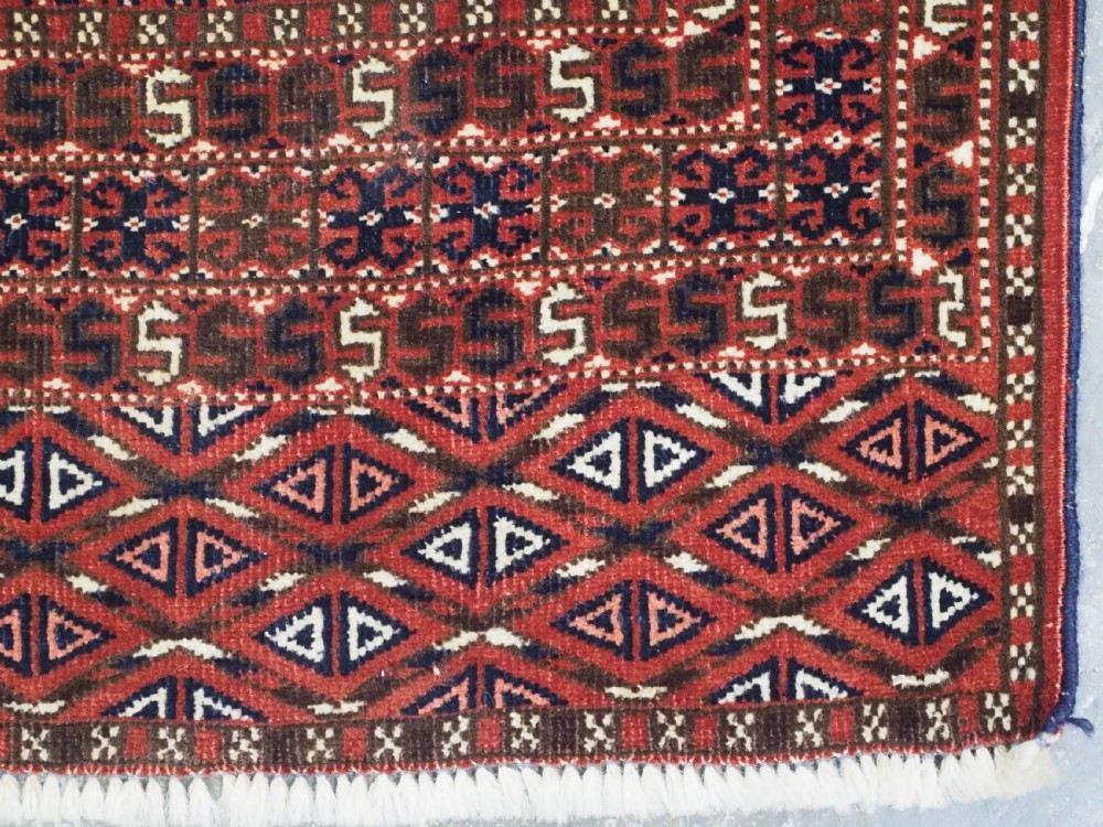 ANTIQUE YOMUT TURKMEN RUG OF SMALL SIZE, EXCELLENT CONDITION, CIRCA 1920. View X