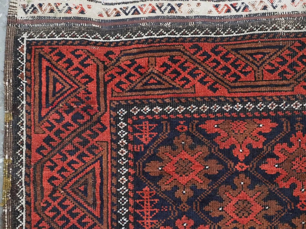 ANTIQUE RUG BY THE BALUCH TRIBES OF KHORASAN PROVIENCE, CIRCA 1880. View V