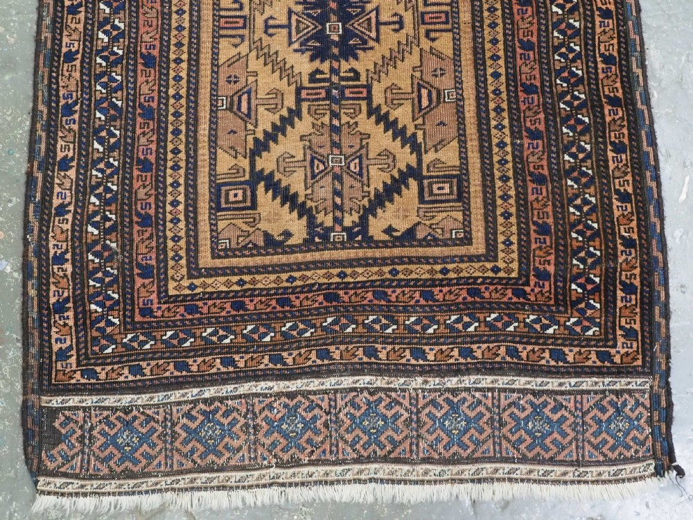 ANTIQUE CAMEL GROUND PRAYER RUG BY THE TIMURI TRIBES, WESTERN AFGHANISTAN, CIRCA 1880. View V