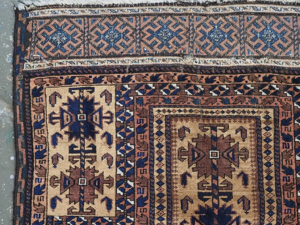 ANTIQUE CAMEL GROUND PRAYER RUG BY THE TIMURI TRIBES, WESTERN AFGHANISTAN, CIRCA 1880. View VI