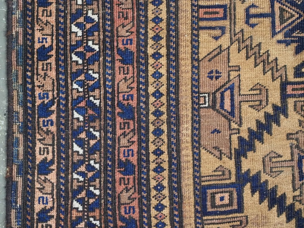 ANTIQUE CAMEL GROUND PRAYER RUG BY THE TIMURI TRIBES, WESTERN AFGHANISTAN, CIRCA 1880. View VII