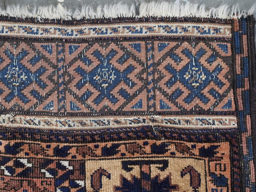 ANTIQUE CAMEL GROUND PRAYER RUG BY THE TIMURI TRIBES, WESTERN AFGHANISTAN, CIRCA 1880. View VIII