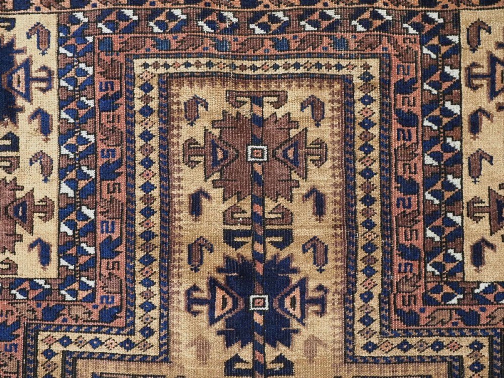 ANTIQUE CAMEL GROUND PRAYER RUG BY THE TIMURI TRIBES, WESTERN AFGHANISTAN, CIRCA 1880. View X