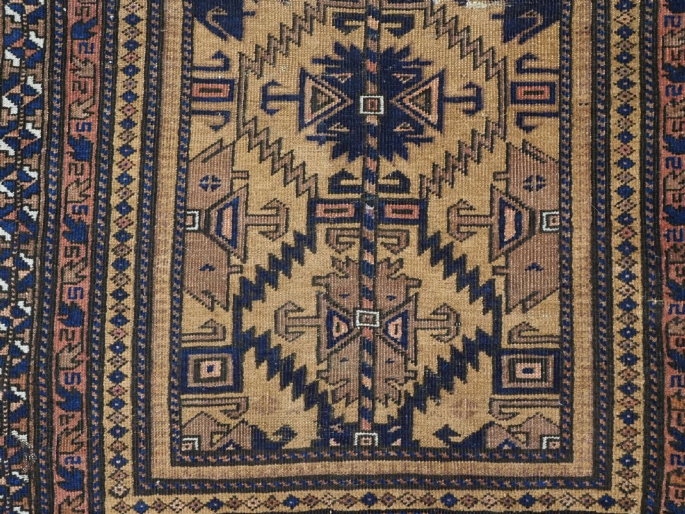 ANTIQUE CAMEL GROUND PRAYER RUG BY THE TIMURI TRIBES, WESTERN AFGHANISTAN, CIRCA 1880. View XII