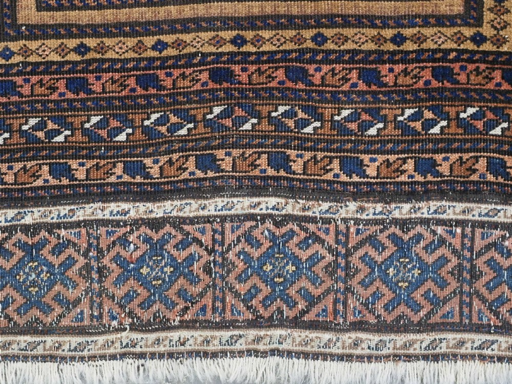 ANTIQUE CAMEL GROUND PRAYER RUG BY THE TIMURI TRIBES, WESTERN AFGHANISTAN, CIRCA 1880. View XIII