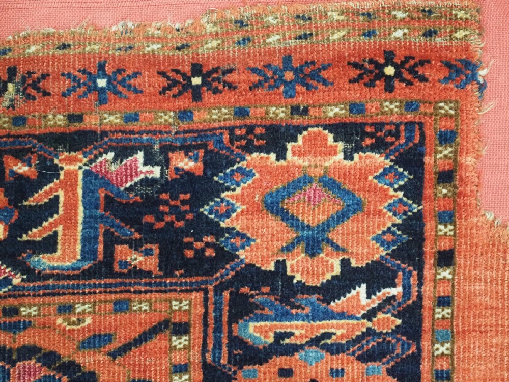 ANTIQUE BESHIR TURKMEN CHUVAL WITH MINA KHANI DESIGN, MID 19TH CENTURY. View X