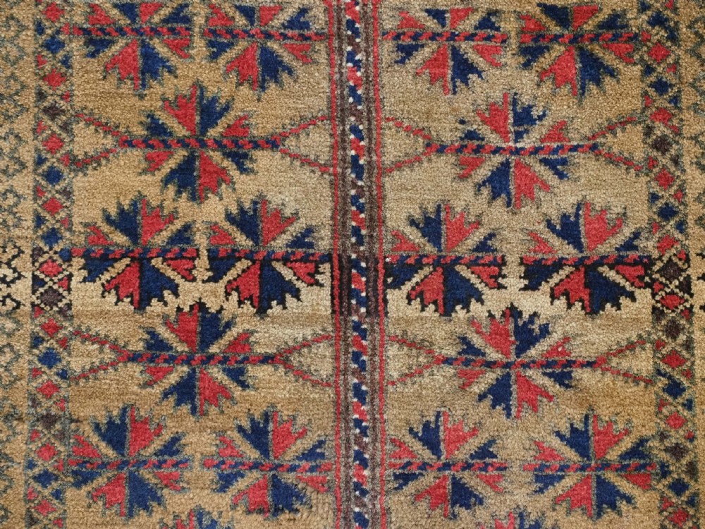 ANTIQUE TIMURI / BALUCH PRAYER RUG, OUTSTANDING CONDITION, CIRCA 1900. View IX