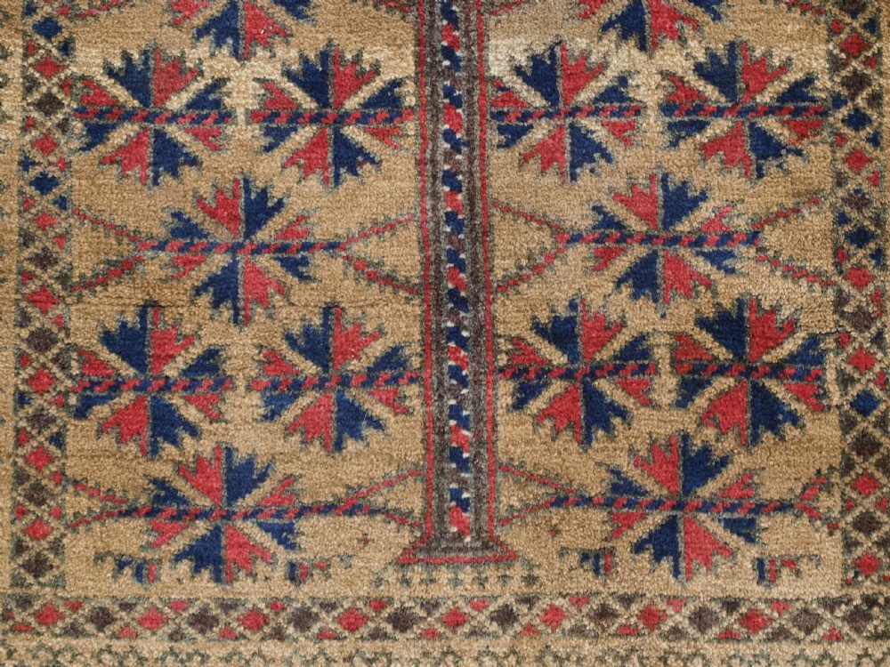 ANTIQUE TIMURI / BALUCH PRAYER RUG, OUTSTANDING CONDITION, CIRCA 1900. View X