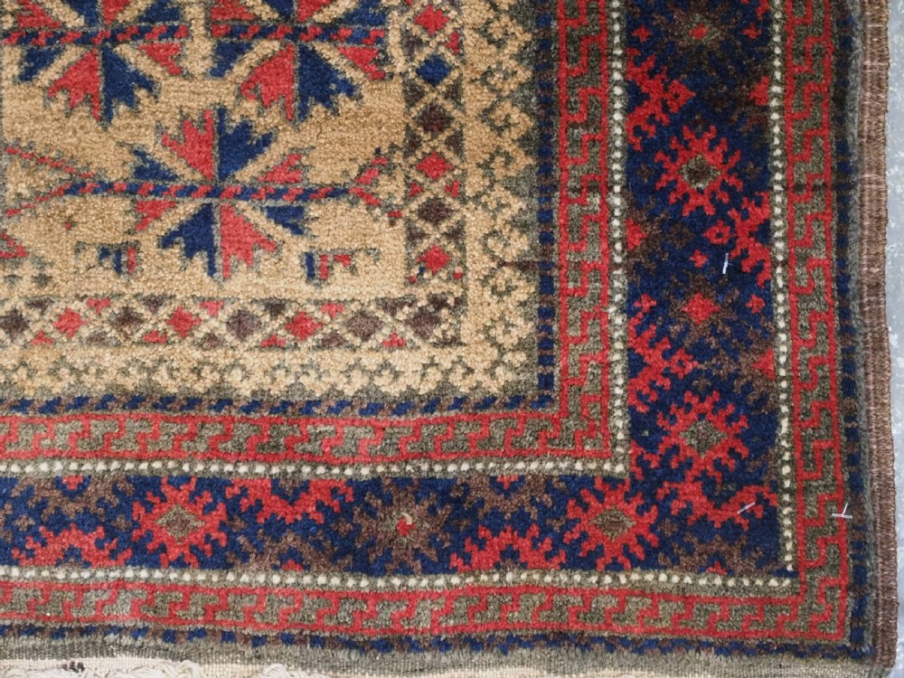 ANTIQUE TIMURI / BALUCH PRAYER RUG, OUTSTANDING CONDITION, CIRCA 1900. View XI