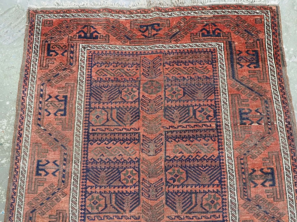 ANTIQUE KHORASAN BALUCH, TOTEMIC TREE DESIGN, CIRCA 1890. View III