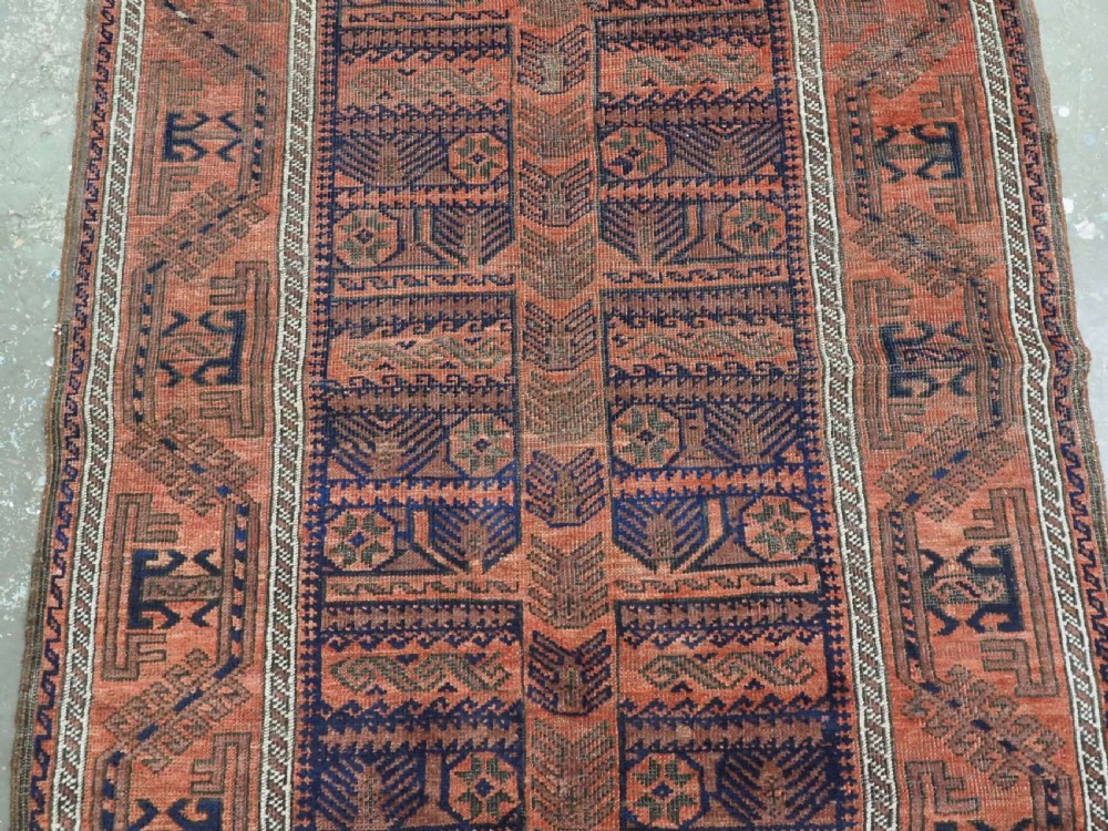ANTIQUE KHORASAN BALUCH, TOTEMIC TREE DESIGN, CIRCA 1890. View IV