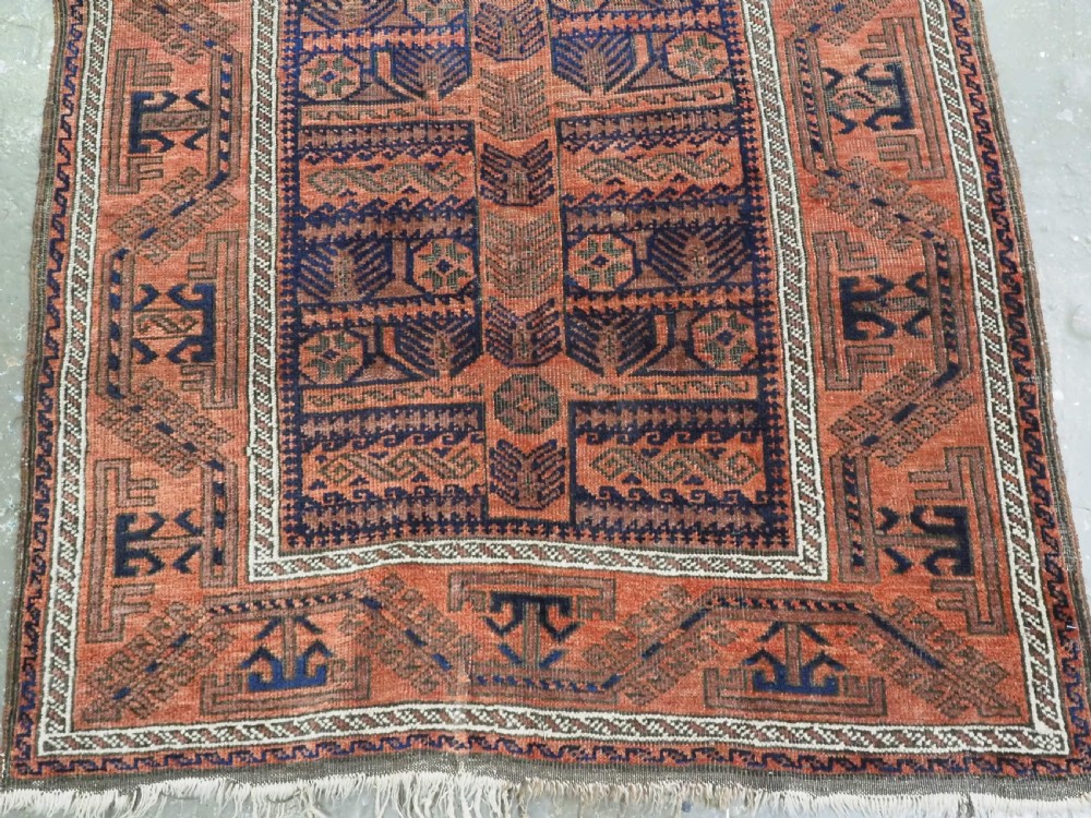 ANTIQUE KHORASAN BALUCH, TOTEMIC TREE DESIGN, CIRCA 1890. View V