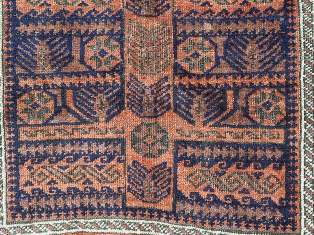 ANTIQUE KHORASAN BALUCH, TOTEMIC TREE DESIGN, CIRCA 1890. View IX