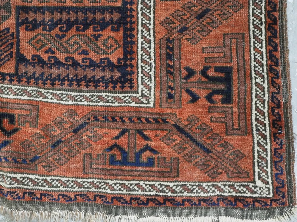 ANTIQUE KHORASAN BALUCH, TOTEMIC TREE DESIGN, CIRCA 1890. View X