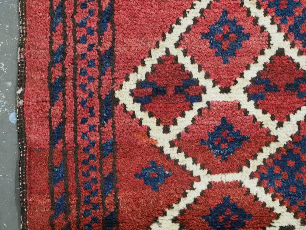 ANTIQUE AFGHAN VILLAGE RUG, SUPERB COLOUR AND DESIGN, CIRCA 1920.  View VII