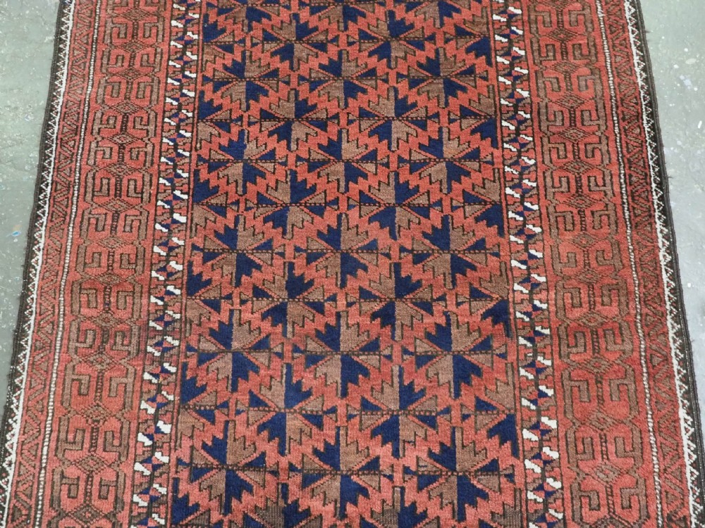 ANTIQUE KHORASAN BALUCH RUG, WILLOW LEAF DESIGN, CIRCA 1900/20. View III