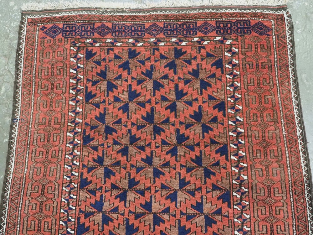 ANTIQUE KHORASAN BALUCH RUG, WILLOW LEAF DESIGN, CIRCA 1900/20. View IV