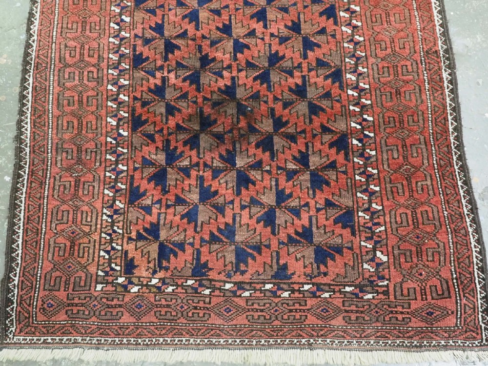 ANTIQUE KHORASAN BALUCH RUG, WILLOW LEAF DESIGN, CIRCA 1900/20. View V