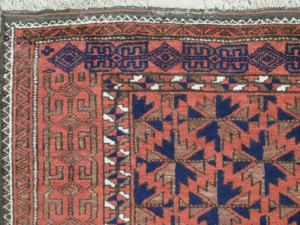ANTIQUE KHORASAN BALUCH RUG, WILLOW LEAF DESIGN, CIRCA 1900/20. View VII