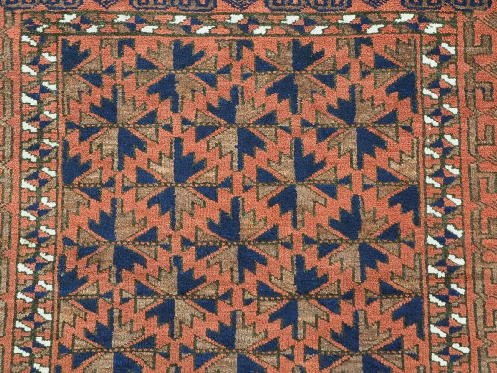 ANTIQUE KHORASAN BALUCH RUG, WILLOW LEAF DESIGN, CIRCA 1900/20. View VIII