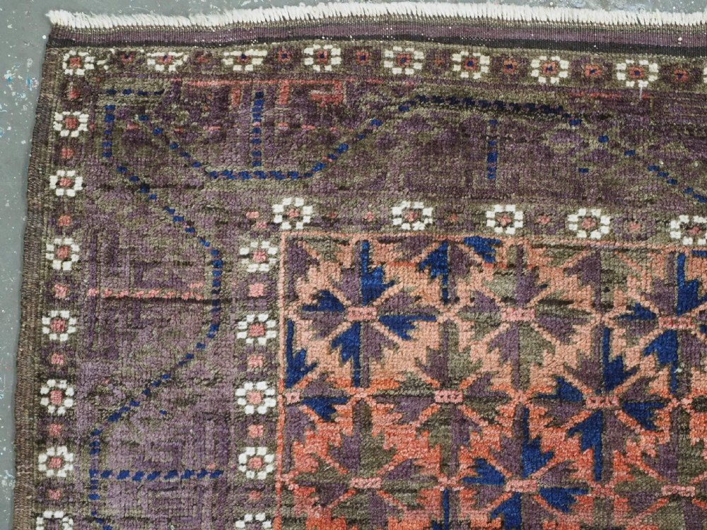 ANTIQUE TIMURI / BALUCH RUG, WESTERN AFGHANISTAN, WILLOW LEAF DESIGN, CIRCA 1880. View VI