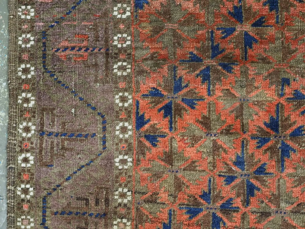 ANTIQUE TIMURI / BALUCH RUG, WESTERN AFGHANISTAN, WILLOW LEAF DESIGN, CIRCA 1880. View VII
