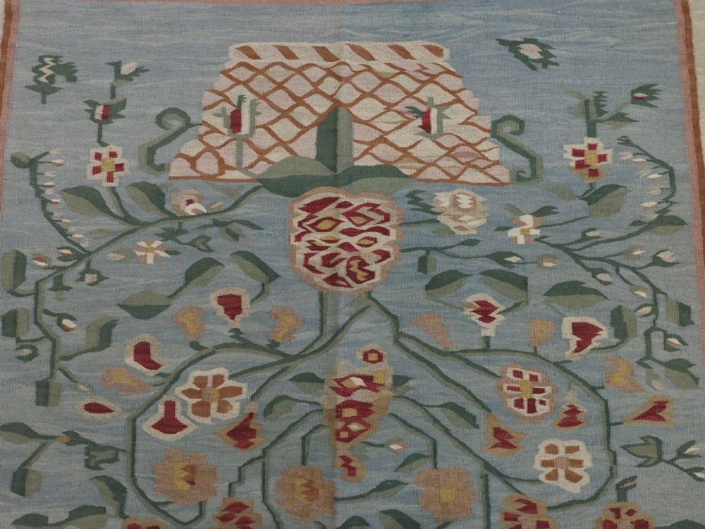 ANTIQUE BESSARABIAN KILIM, BEAUTIFUL BASKET DESIGN, OUTSTANDING CONDITION, LATE 19TH CENTURY. View VIII