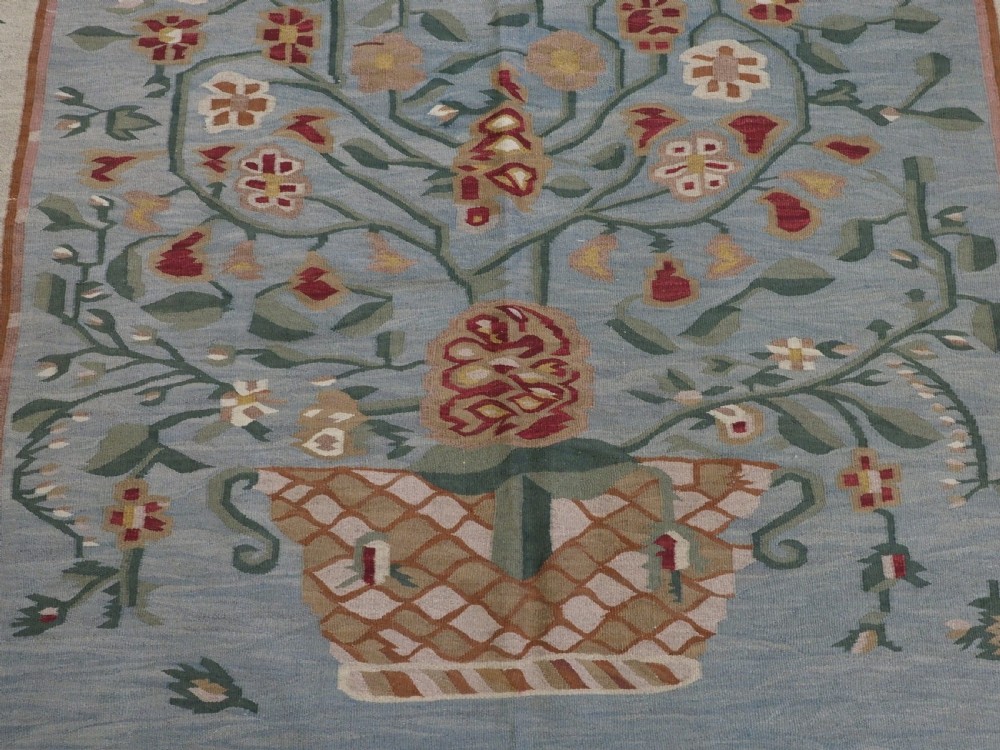 ANTIQUE BESSARABIAN KILIM, BEAUTIFUL BASKET DESIGN, OUTSTANDING CONDITION, LATE 19TH CENTURY. View X