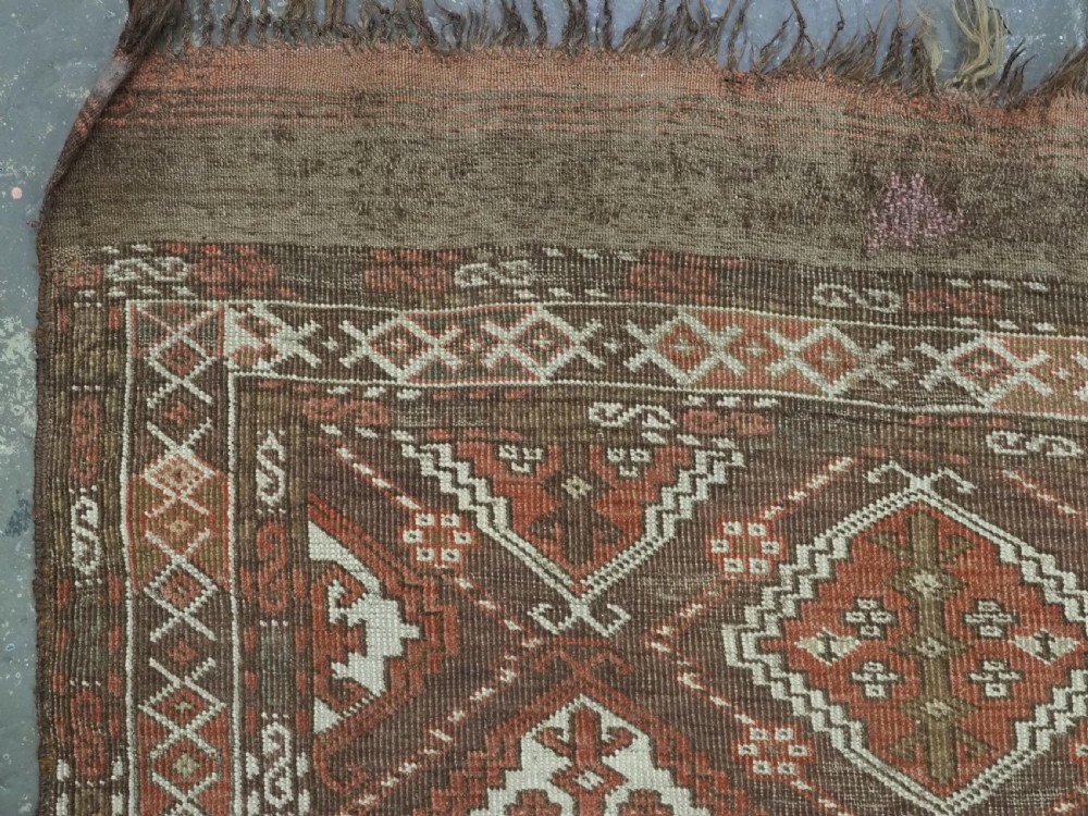 ANTIQUE CHODOR TURKMEN RUG / SMALL MAIN CARPET, WITH ERTMEN GUL DESIGN, CIRCA 1880. View VII