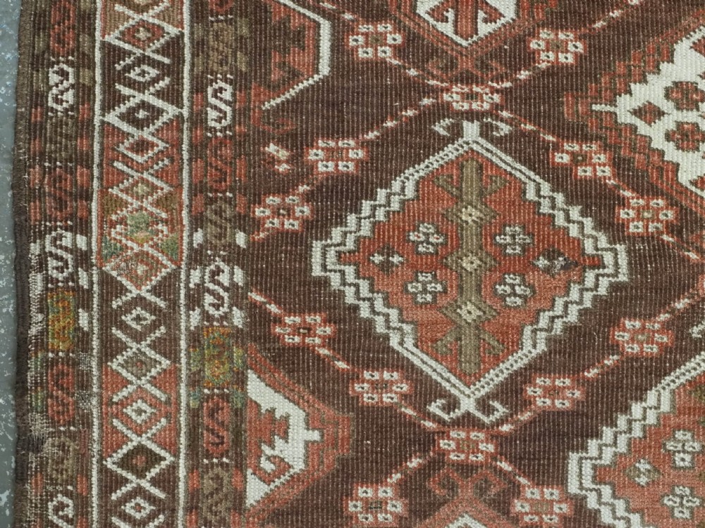 ANTIQUE CHODOR TURKMEN RUG / SMALL MAIN CARPET, WITH ERTMEN GUL DESIGN, CIRCA 1880. View VIII