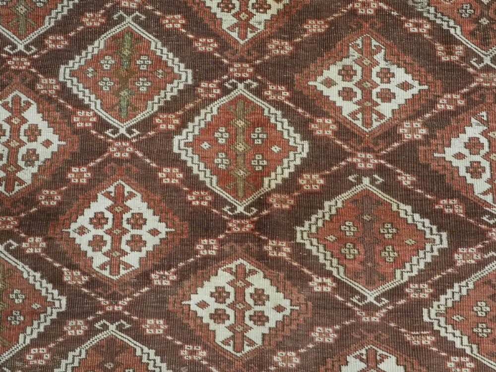 ANTIQUE CHODOR TURKMEN RUG / SMALL MAIN CARPET, WITH ERTMEN GUL DESIGN, CIRCA 1880. View X