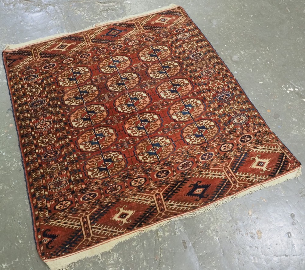 ANTIQUE TEKKE TURKMEN DOWRY RUG, VERY SOFT WOOL, GREAT COLOUR, CIRCA 1880 OR EARLIER. View II