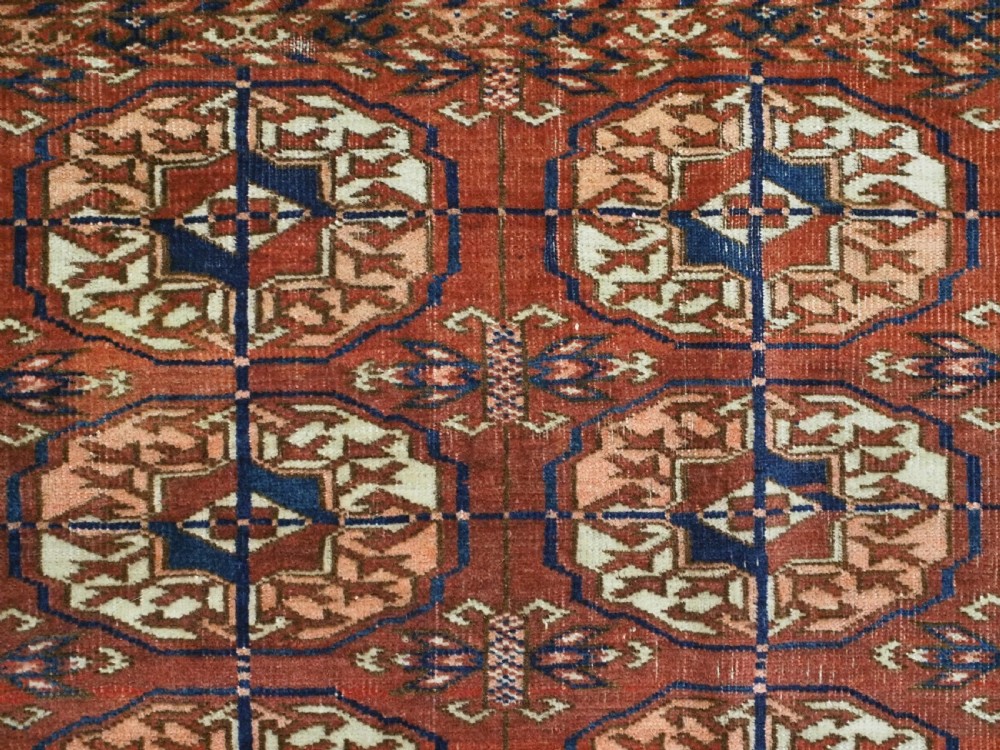 ANTIQUE TEKKE TURKMEN DOWRY RUG, VERY SOFT WOOL, GREAT COLOUR, CIRCA 1880 OR EARLIER. View VIII