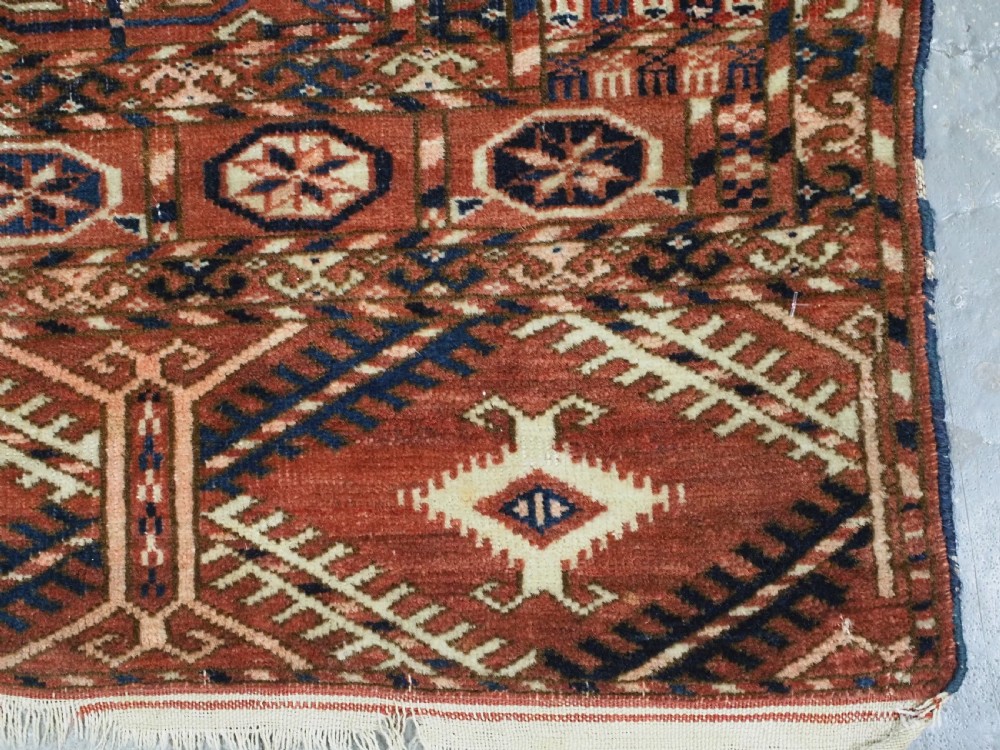 ANTIQUE TEKKE TURKMEN DOWRY RUG, VERY SOFT WOOL, GREAT COLOUR, CIRCA 1880 OR EARLIER. View XI