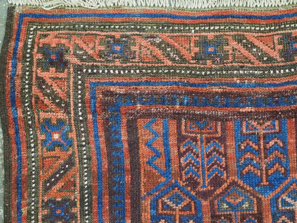 ANTIQUE TIMURI / BALUCH RUG WITH SHRUB DESIGN, WESTERN AFGHANISTAN, CIRCA 1880. View V