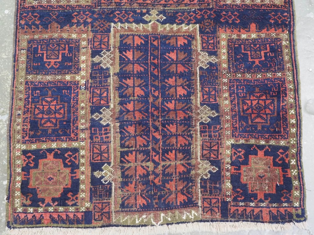 ANTIQUE TIMURI YAQUB KHANI / BALUCH RUG, OUTSTANDING COLOUR, CIRCA 1880. View III