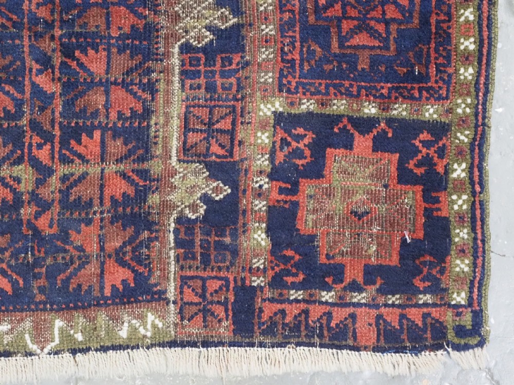 ANTIQUE TIMURI YAQUB KHANI / BALUCH RUG, OUTSTANDING COLOUR, CIRCA 1880. View XI