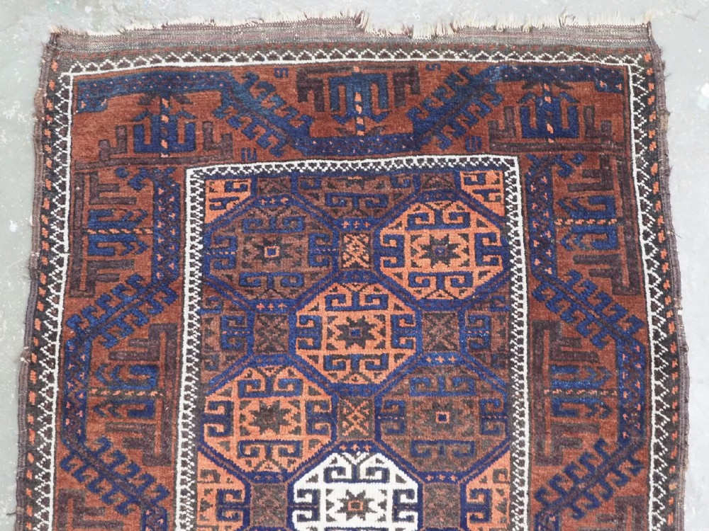 ANTIQUE KHORASAN BALUCH RUG, OUTSTANDING DESIGN, CIRCA 1900. View III