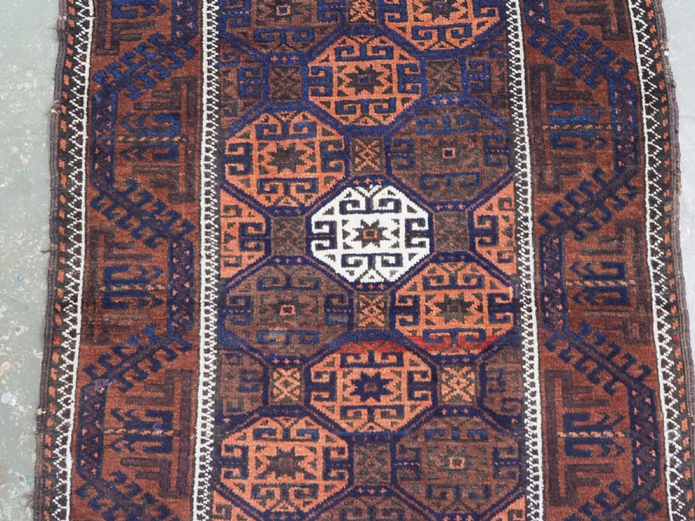 ANTIQUE KHORASAN BALUCH RUG, OUTSTANDING DESIGN, CIRCA 1900. View IV