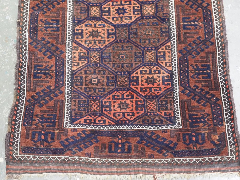 ANTIQUE KHORASAN BALUCH RUG, OUTSTANDING DESIGN, CIRCA 1900. View V