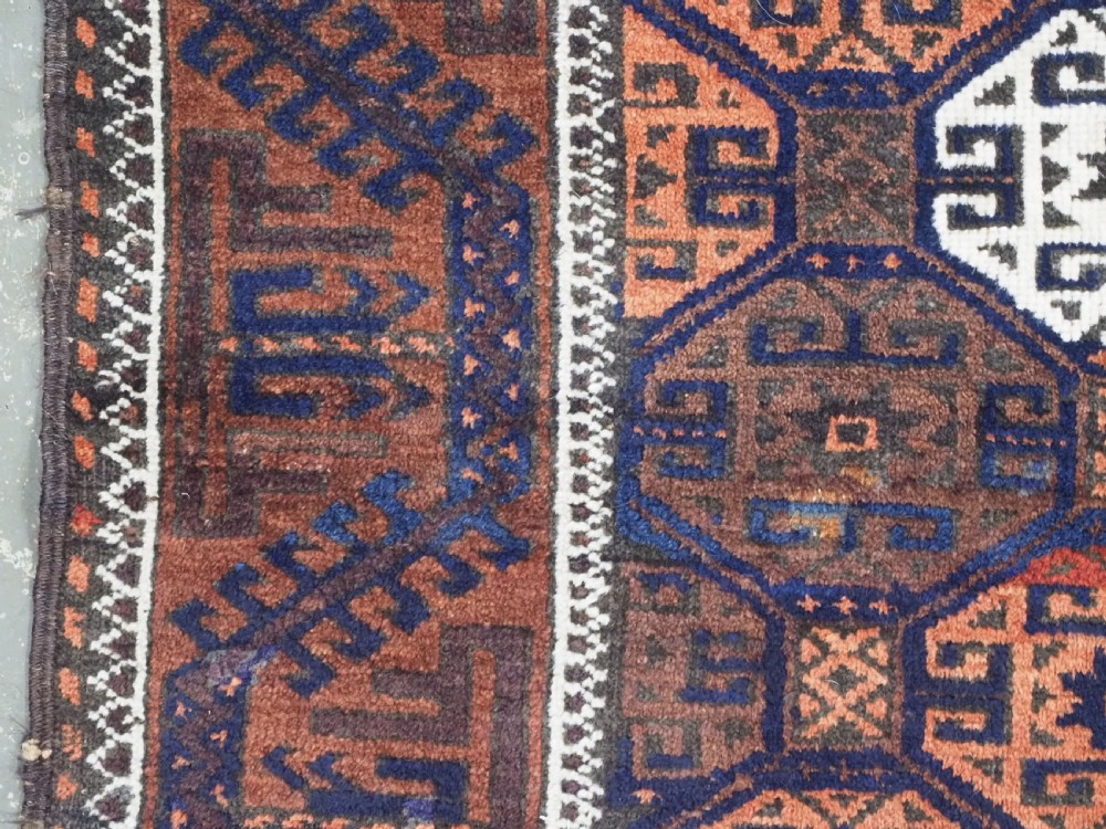 ANTIQUE KHORASAN BALUCH RUG, OUTSTANDING DESIGN, CIRCA 1900. View VII