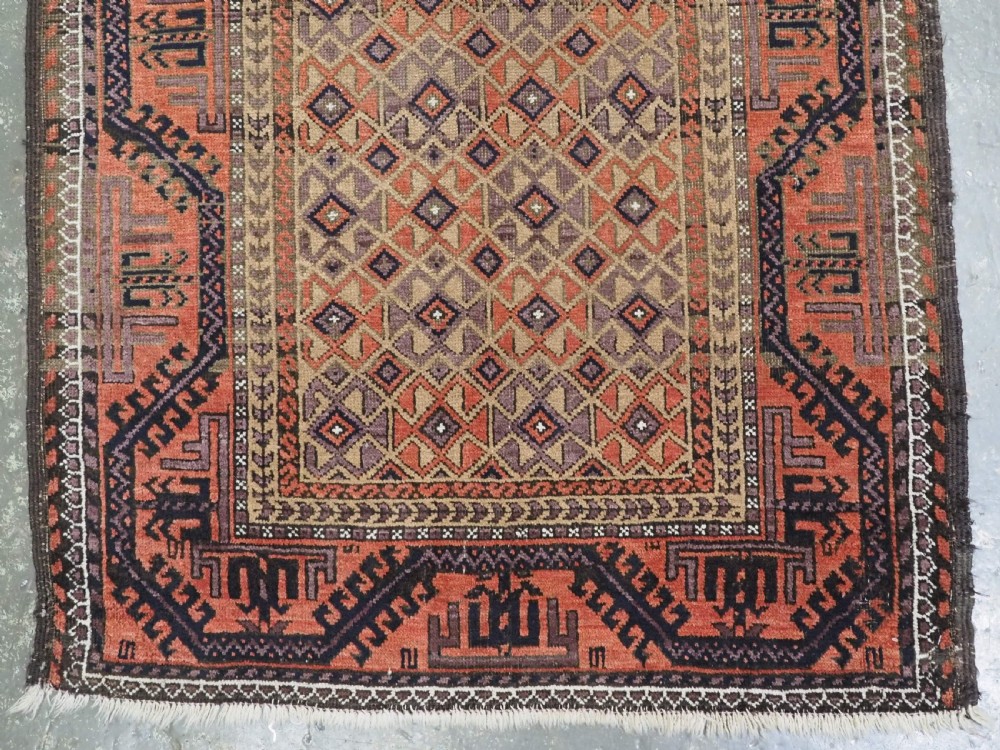 ANTIQUE BALUCH RUG, KHORASAN REGION, CAMEL GROUND, CIRCA 1890. View V