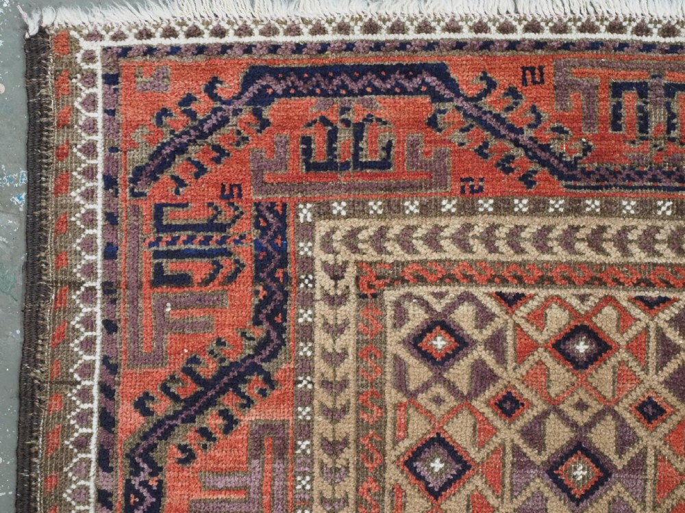 ANTIQUE BALUCH RUG, KHORASAN REGION, CAMEL GROUND, CIRCA 1890. View VI