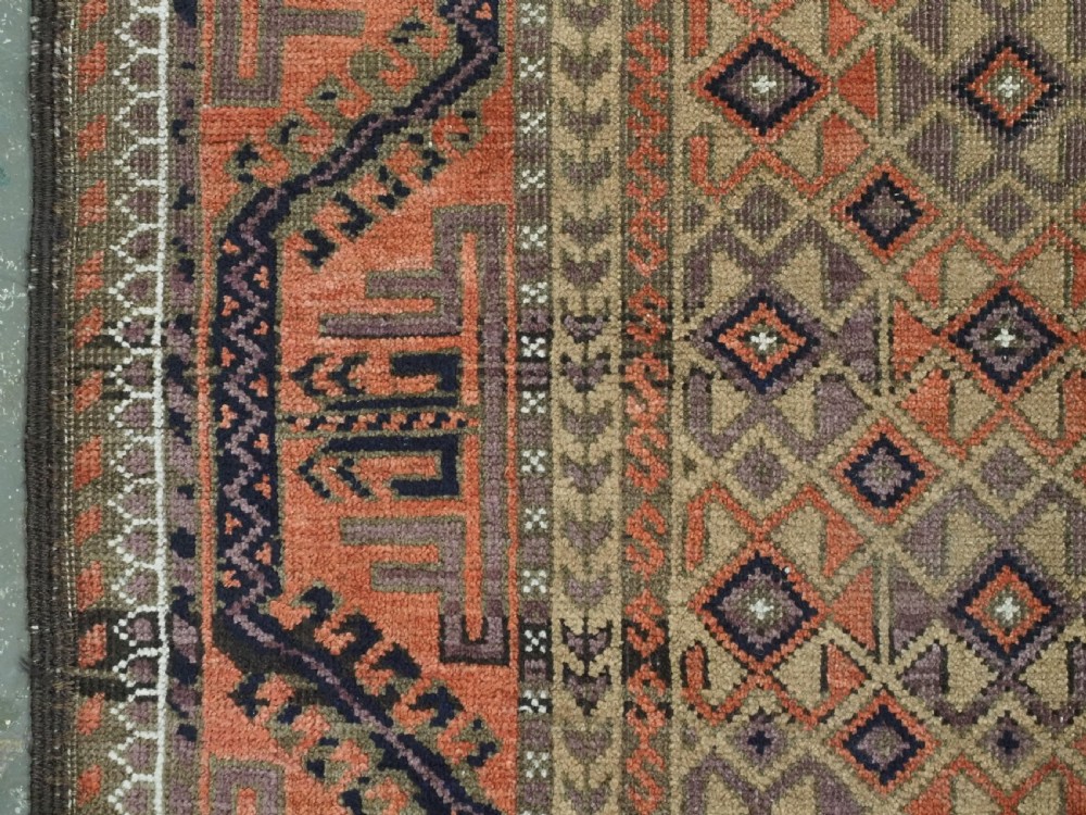 ANTIQUE BALUCH RUG, KHORASAN REGION, CAMEL GROUND, CIRCA 1890. View VII