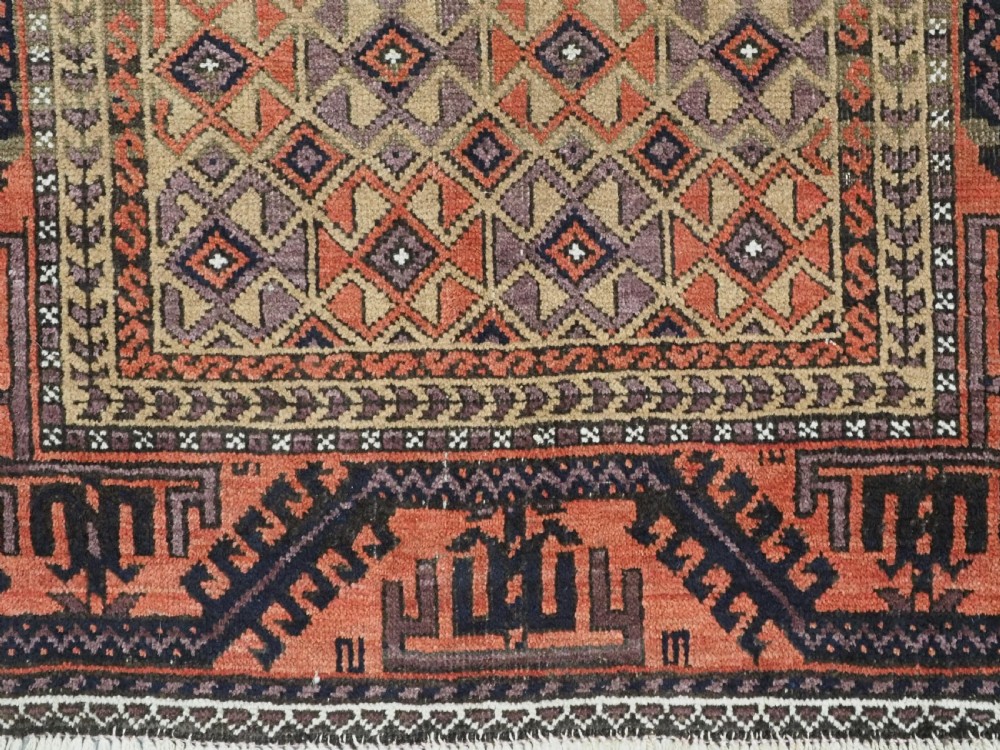 ANTIQUE BALUCH RUG, KHORASAN REGION, CAMEL GROUND, CIRCA 1890. View IX