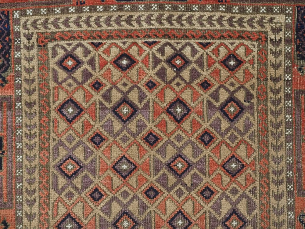 ANTIQUE BALUCH RUG, KHORASAN REGION, CAMEL GROUND, CIRCA 1890. View X