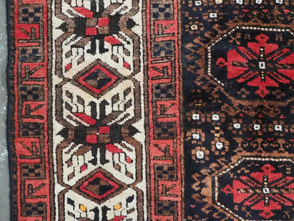 ANTIQUE ARAB BALUCH RUG, FERDOWS REGION, SPECTACULAR BORDER, CIRCA 1900. View VII