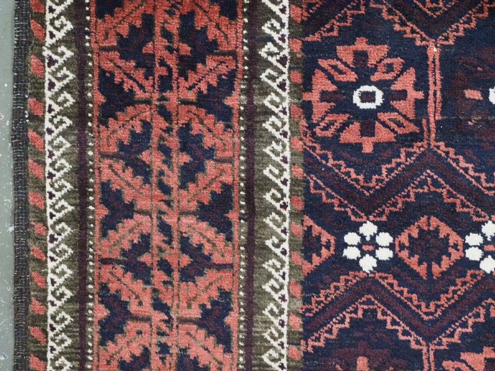 ANTIQUE KHORASAN BALUCH RUG WITH MINA KHANI DESIGN, CIRCA 1900. View VI